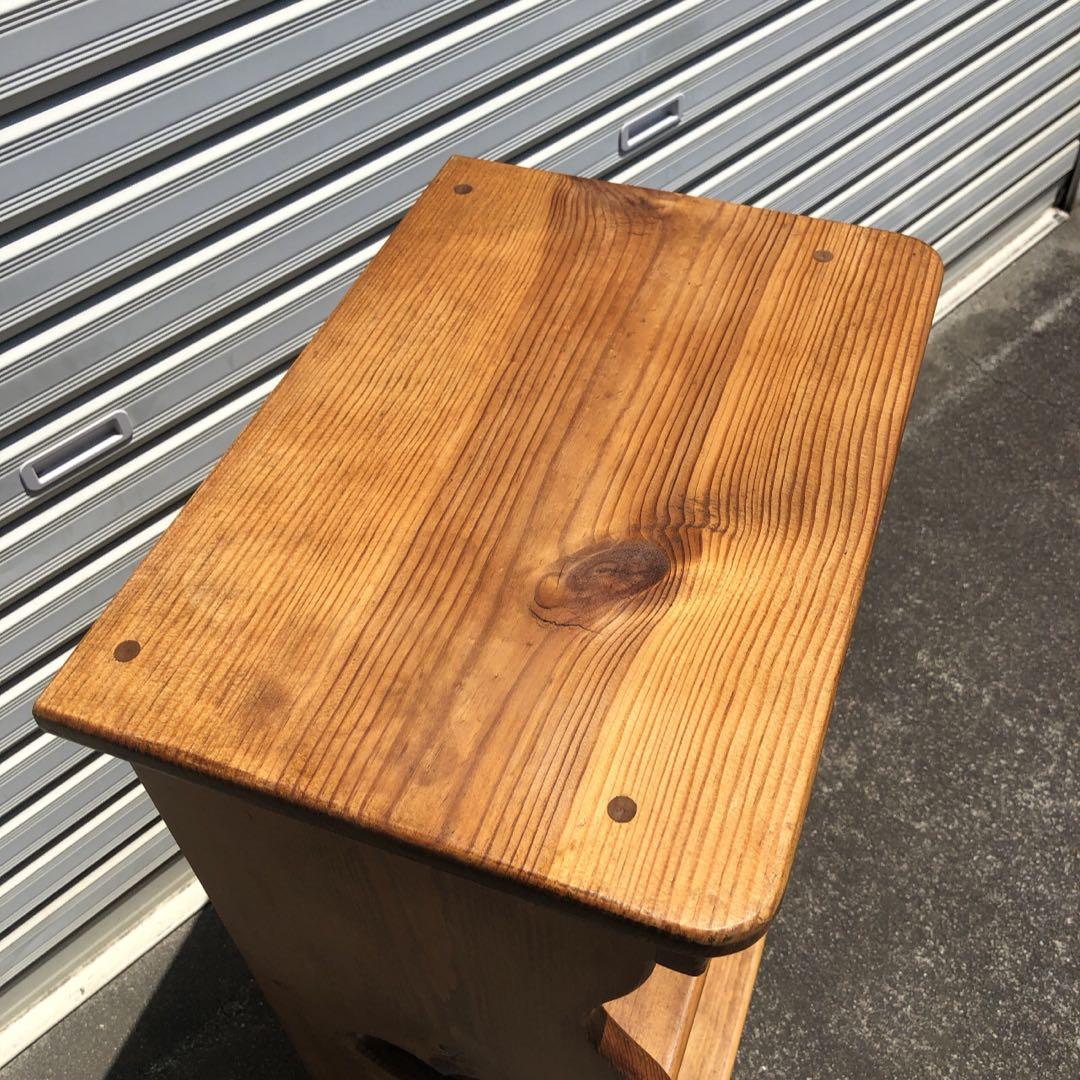 カントリー家具 ハートが可愛い！ パイン材 2段ラック 飾り棚 花台 送料無料