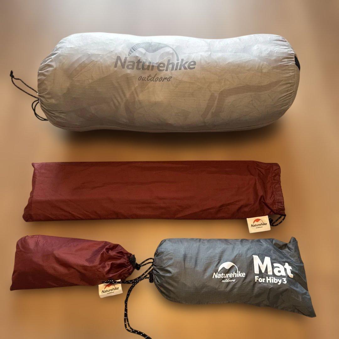 Naturehike Hiby 3 テント マット付き