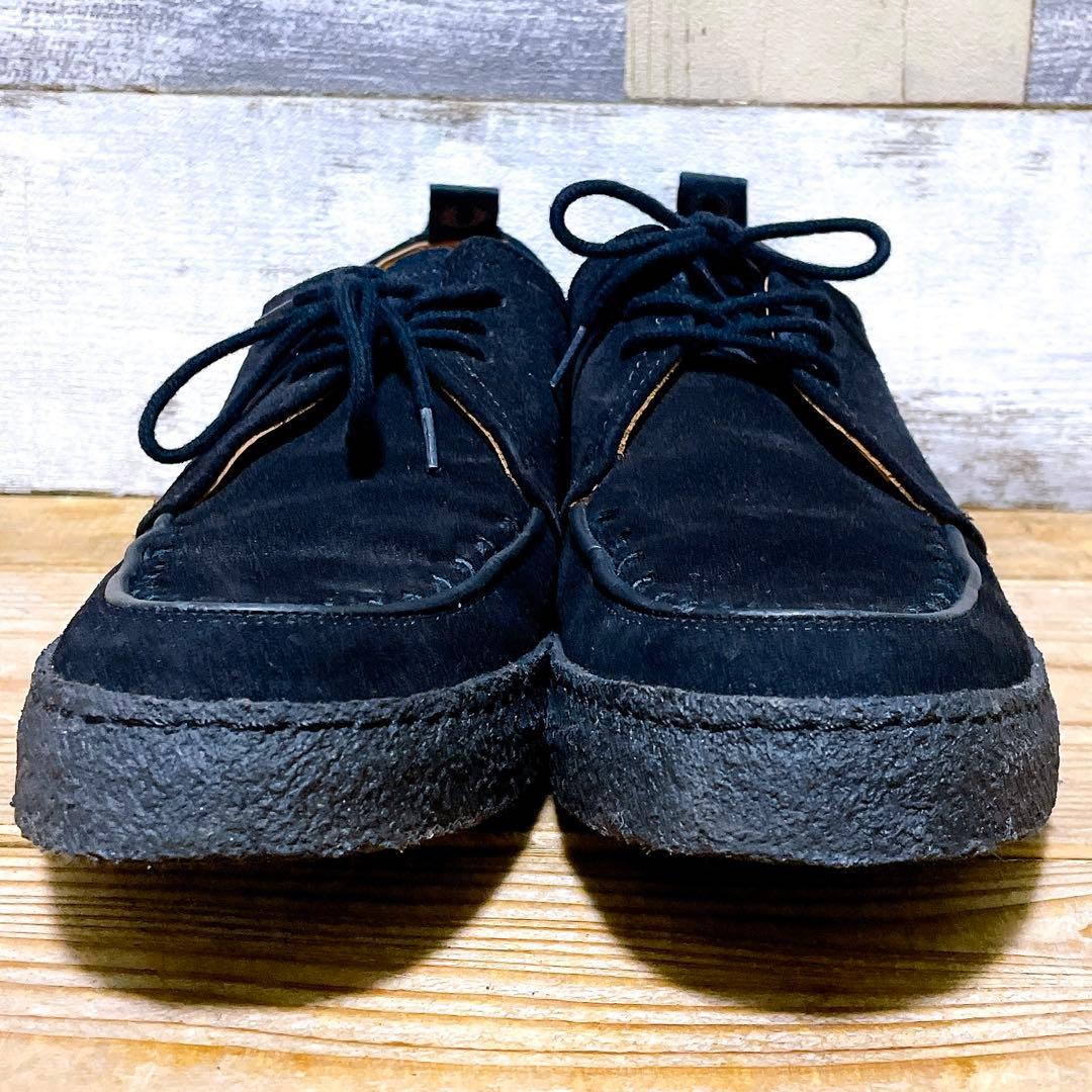 ジョージコックス フレッドペリー モカシンシューズ スエード ラバーソール 黒