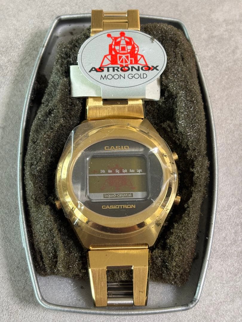 未使用 CASIOTRON ASTRONOX ムーンゴールド カシオトロン