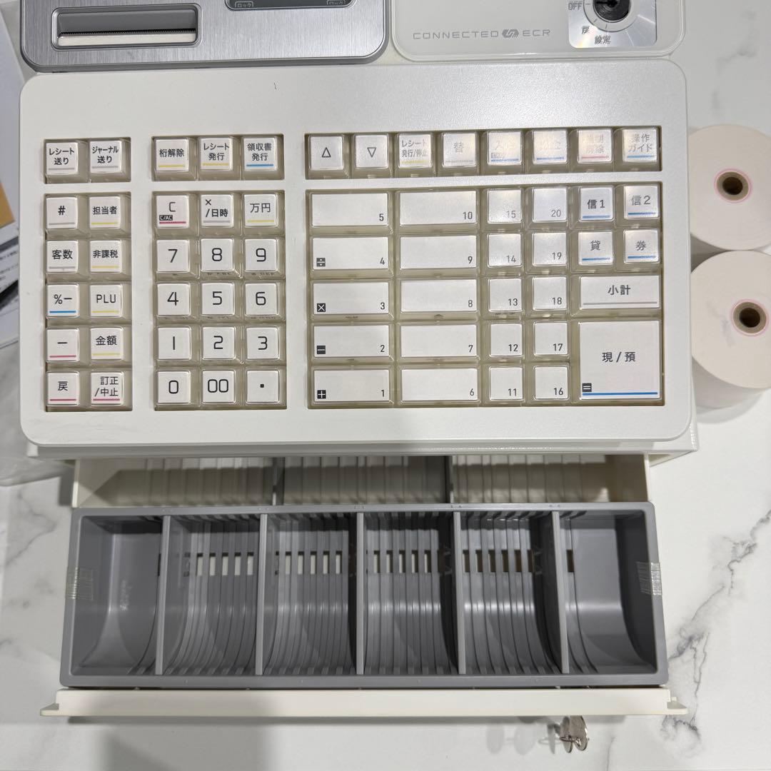 未使用展示品 CASIO レジスター SR-S4000-20SWE 通電確認済