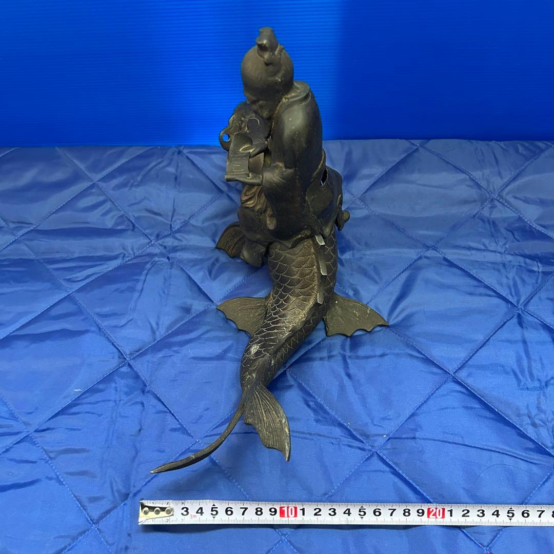 蔵出品② 貞右 鯉仙人 香炉鯉と仙人 琴高仙人 のったり