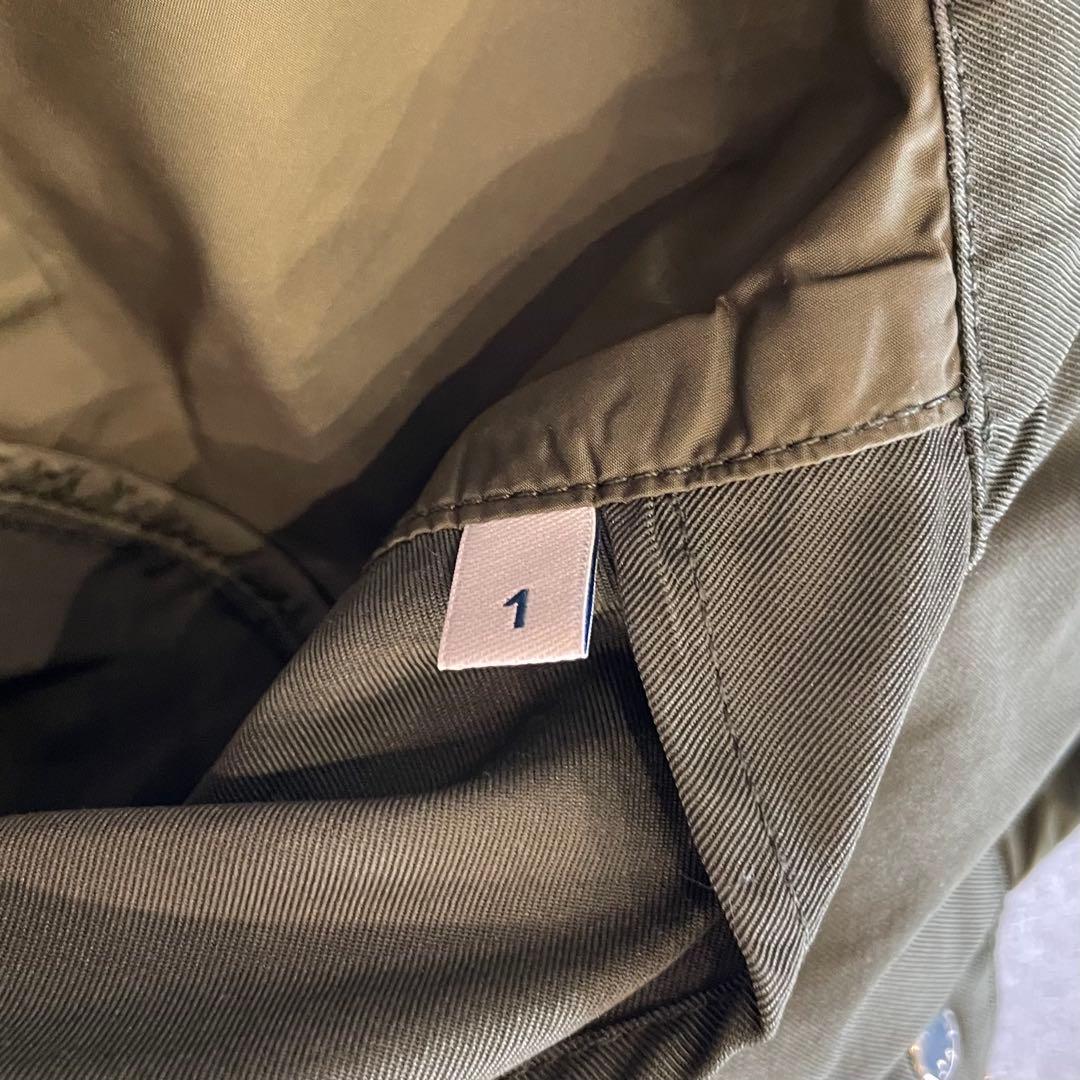 鑑定済・美品★モンクレール　PAQUERETTE モッズパーカー　カーキ　1