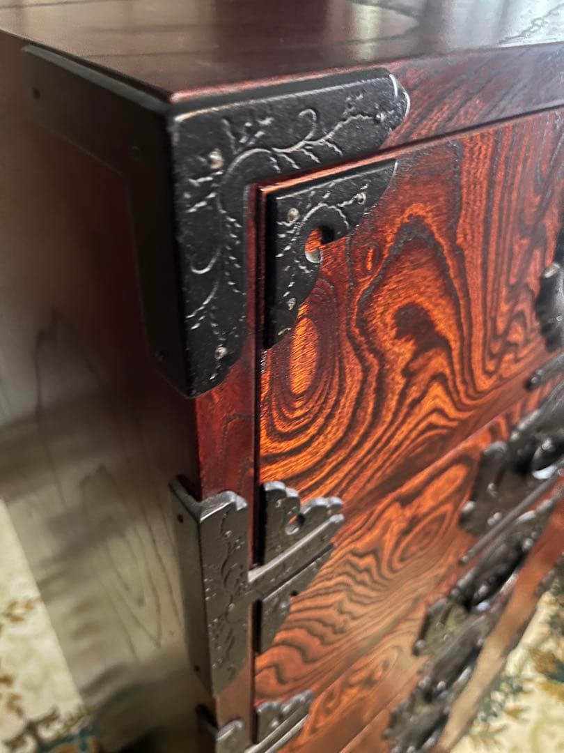 岩谷堂 箪笥 七段 チェスト 七ツ袖 欅材 民芸品 家具 和 家具 インテリア