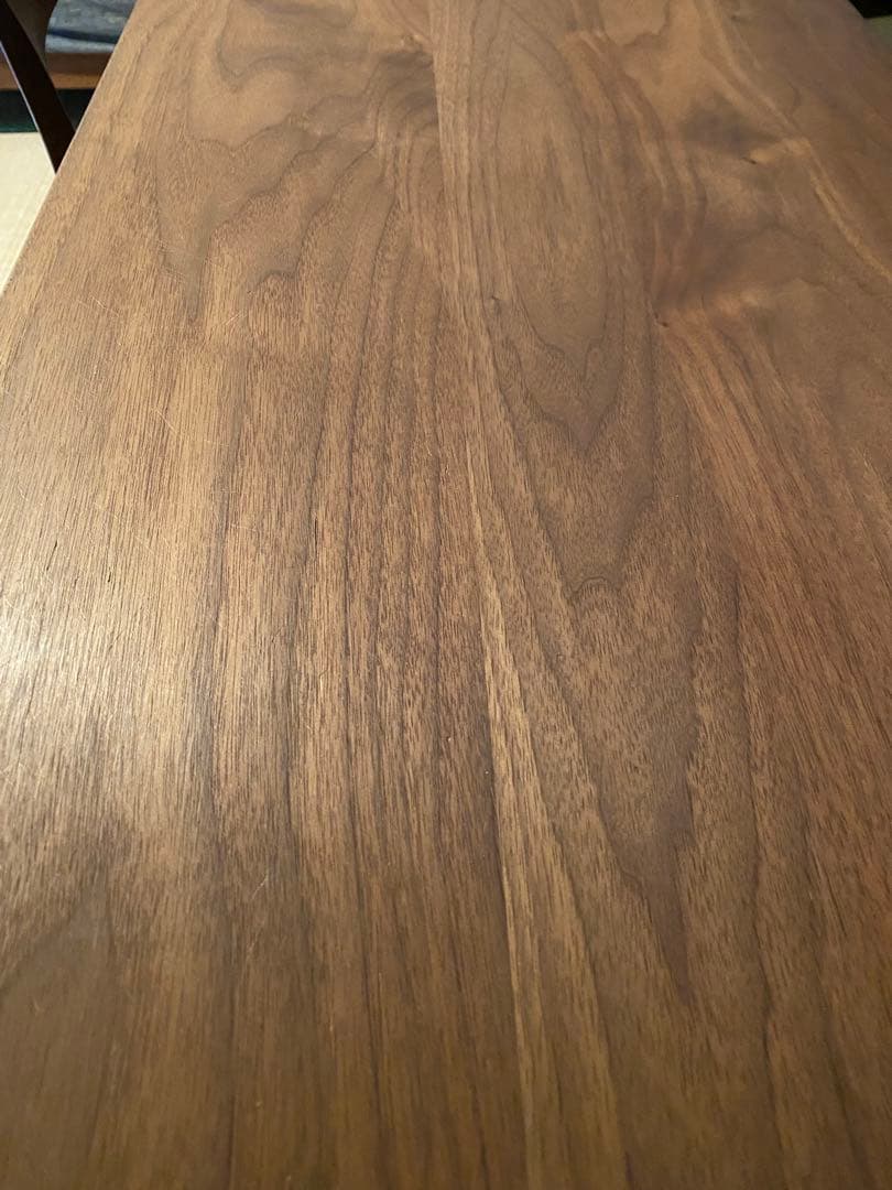 マスターウォール システムデスク ウォールナット 天板無垢 W2100