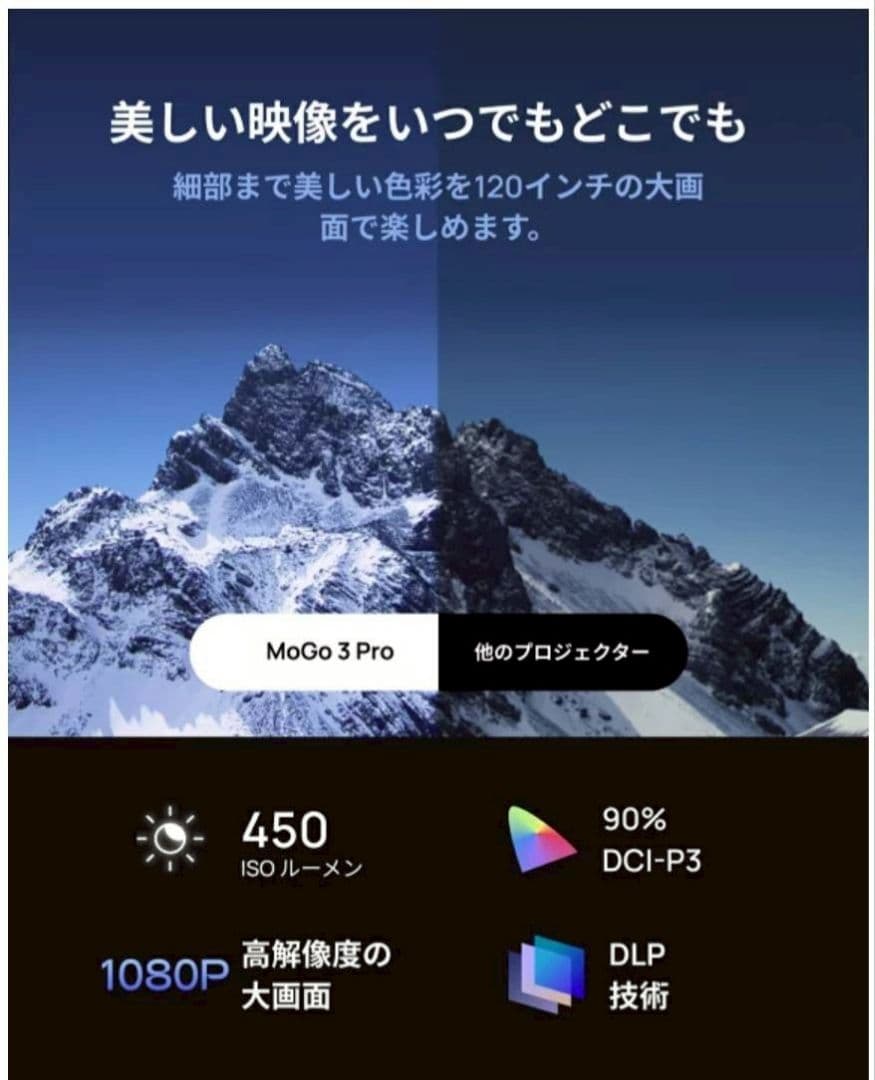 XGIMI MoGo 3 Pro ポータブルプロジェクター スタンド一体型　新品