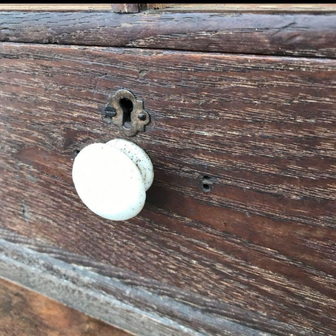 ヴィンテージ　昭和レトロ　　扉　引き出し付き　飾り棚