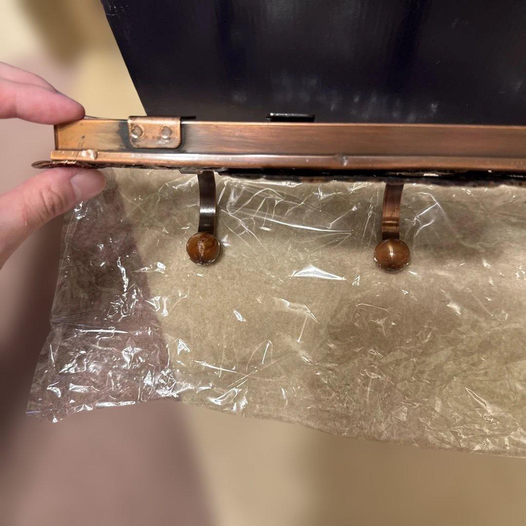 未使用　アンティーク　アイアン　3連　フック　レトロ