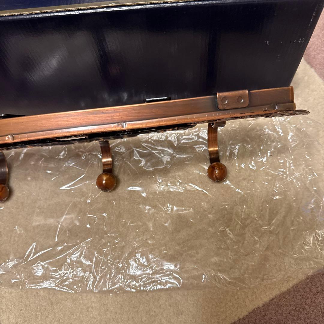 未使用　アンティーク　アイアン　3連　フック　レトロ