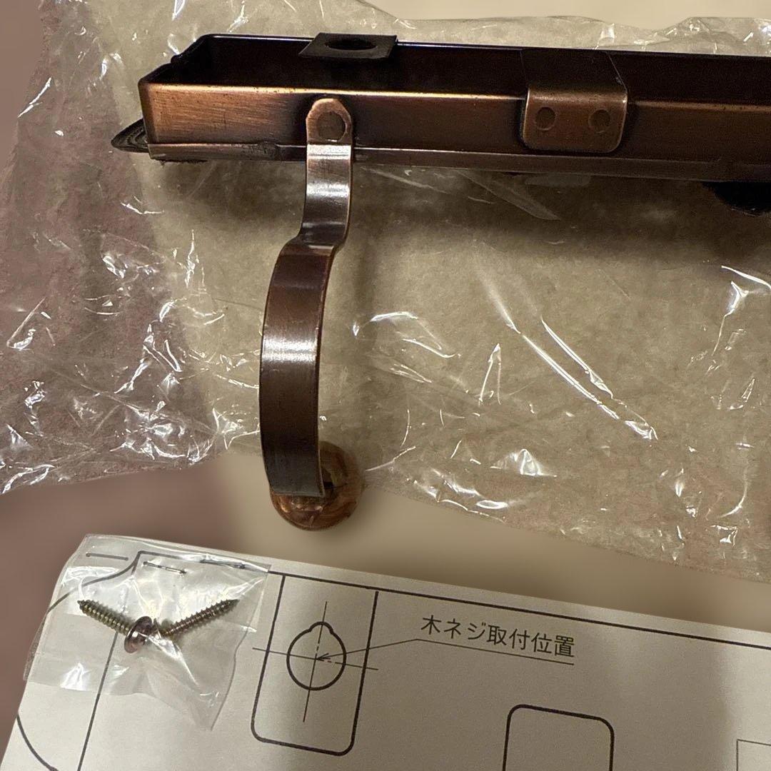 未使用　アンティーク　アイアン　3連　フック　レトロ