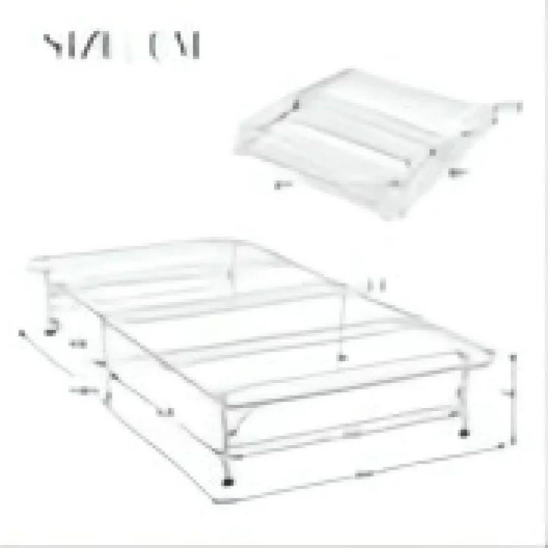 折りたたみベッド シングル ホワイト