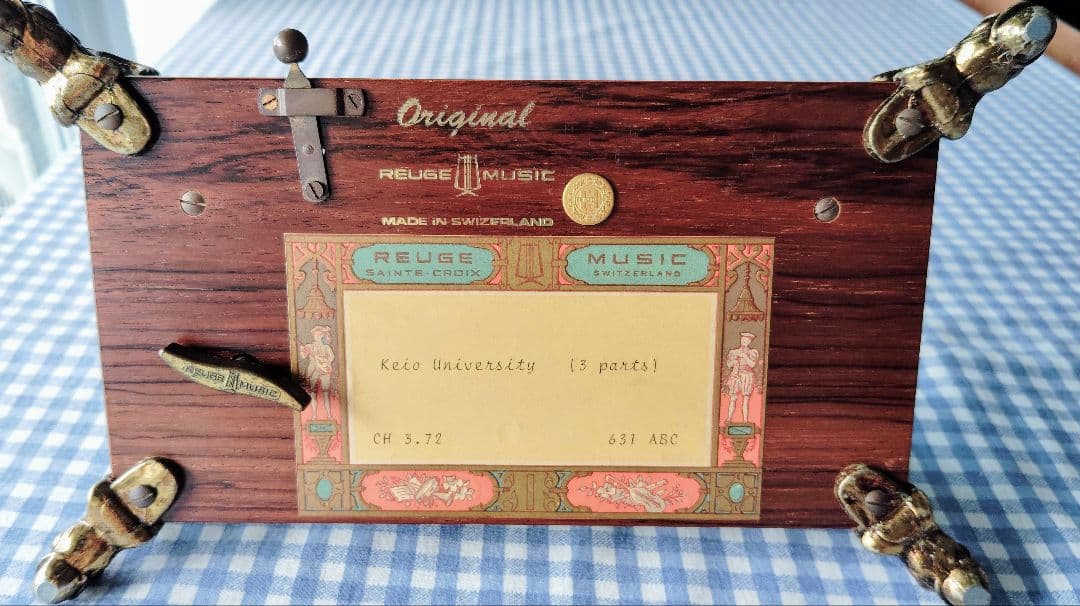 慶應義塾大学【リュージュ社72弁オルゴール】■塾歌、若き血■定価522,500円