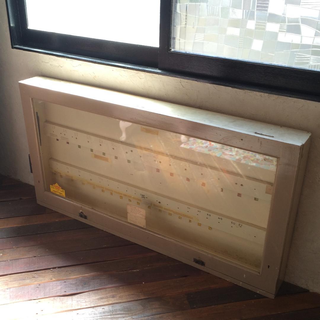 イギリス アンティーク ガラス ケース ディスプレイ 陳列棚 開閉式 店舗 什器