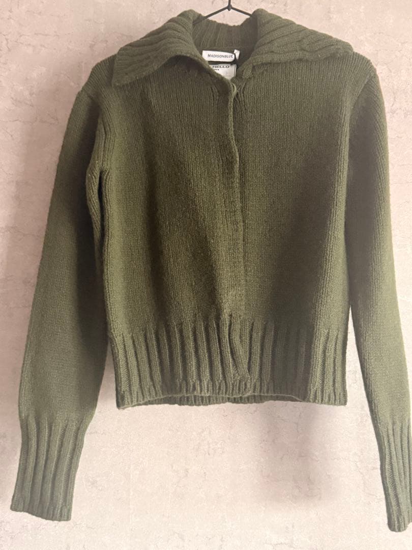 マディソンブルー　BIG COLLAR CARDIGAN カーディガン　ニット