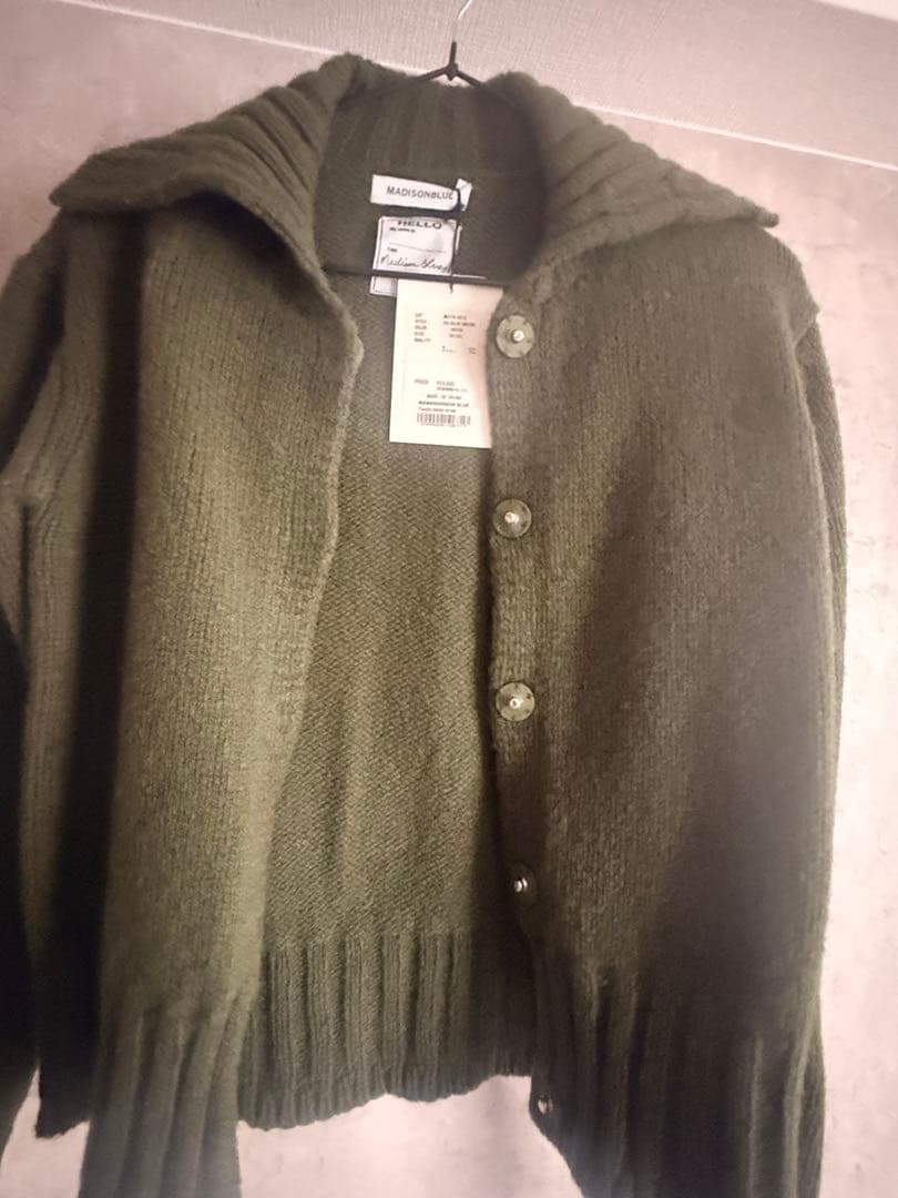 マディソンブルー　BIG COLLAR CARDIGAN カーディガン　ニット