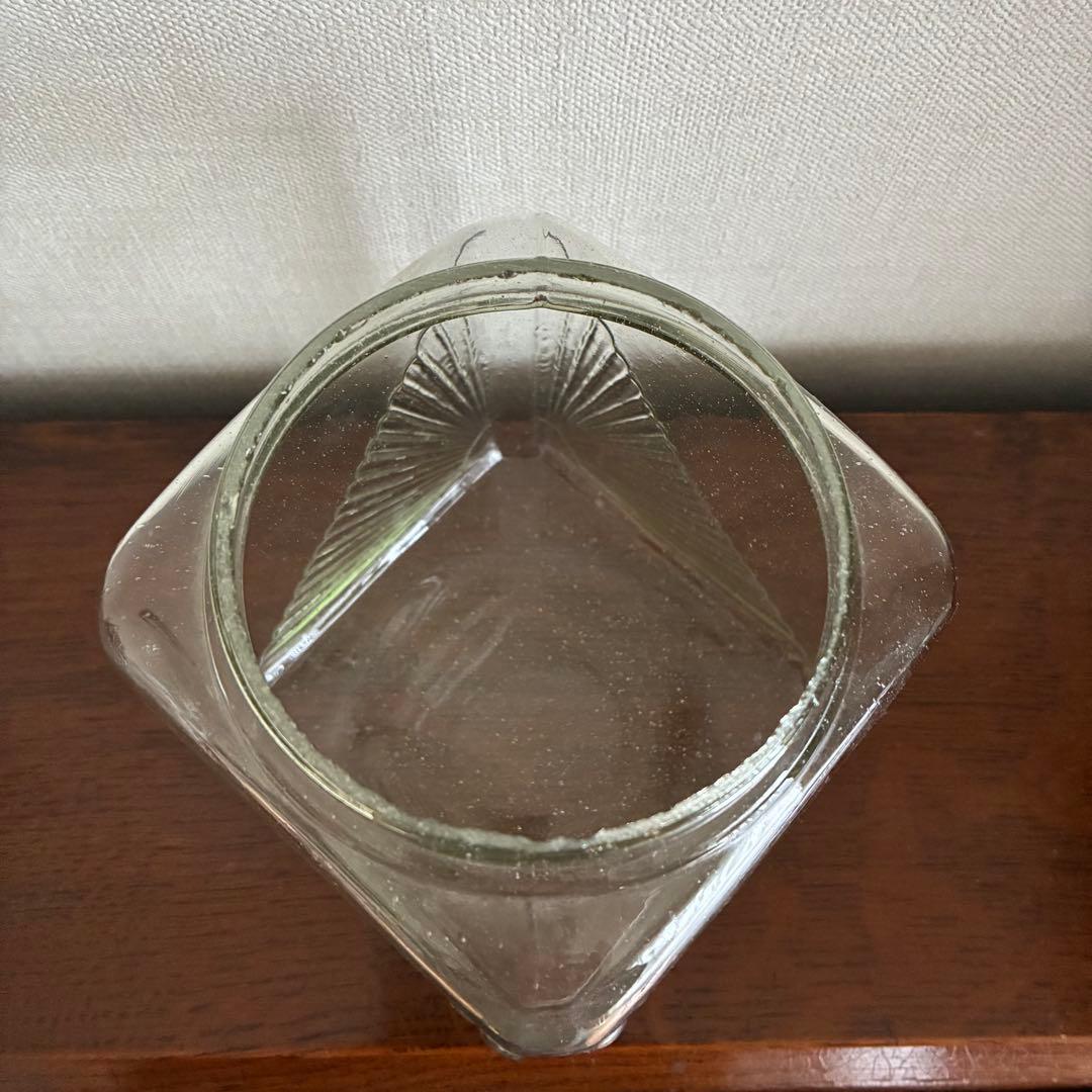大正〜昭和初期　アールデコのあめや瓶　菓子瓶