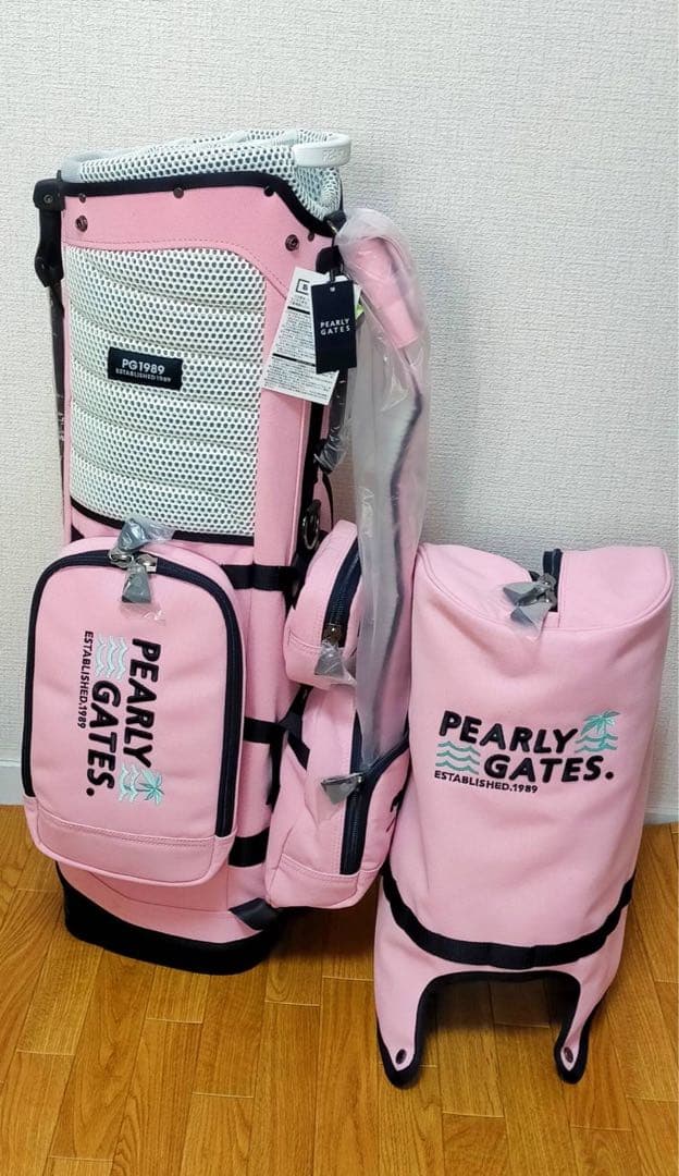 新品 パーリーゲイツ ゴルフ 取り外し型 キャディバッグ 日本正規品 ピンク