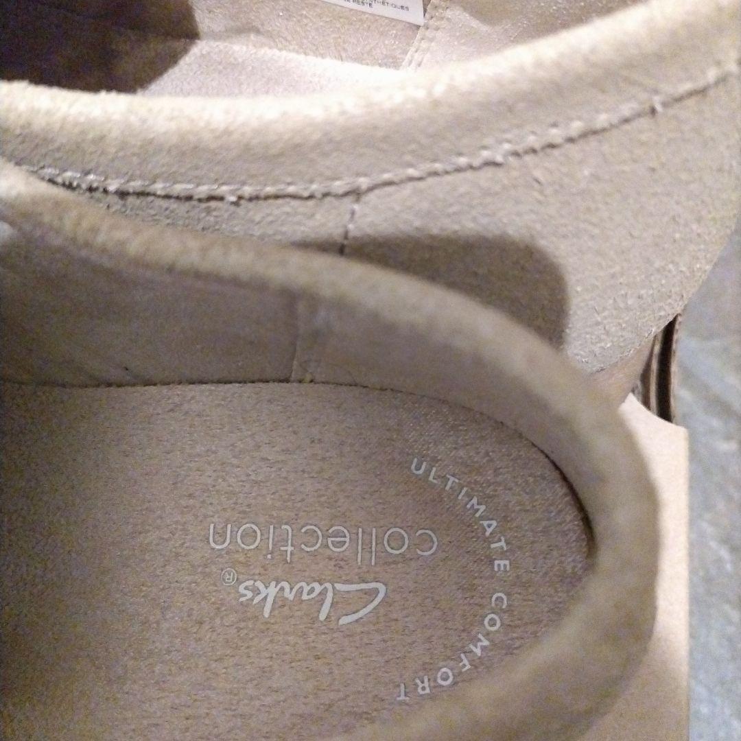 クラークス　ワラビー　ベージュ　 スエード 　モカシン　23cm