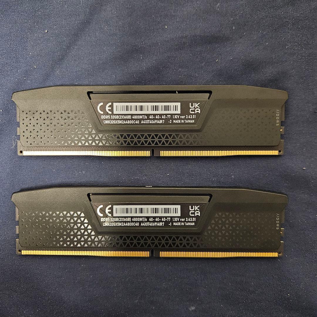 メモリー Corsair Vengeance DDR5 32GB 4800MHz