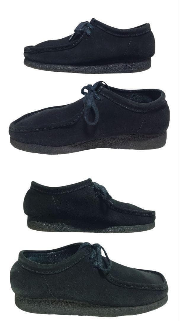 Clarks クラークス ワラビー 黒 スエード モカシン UK9 27cm