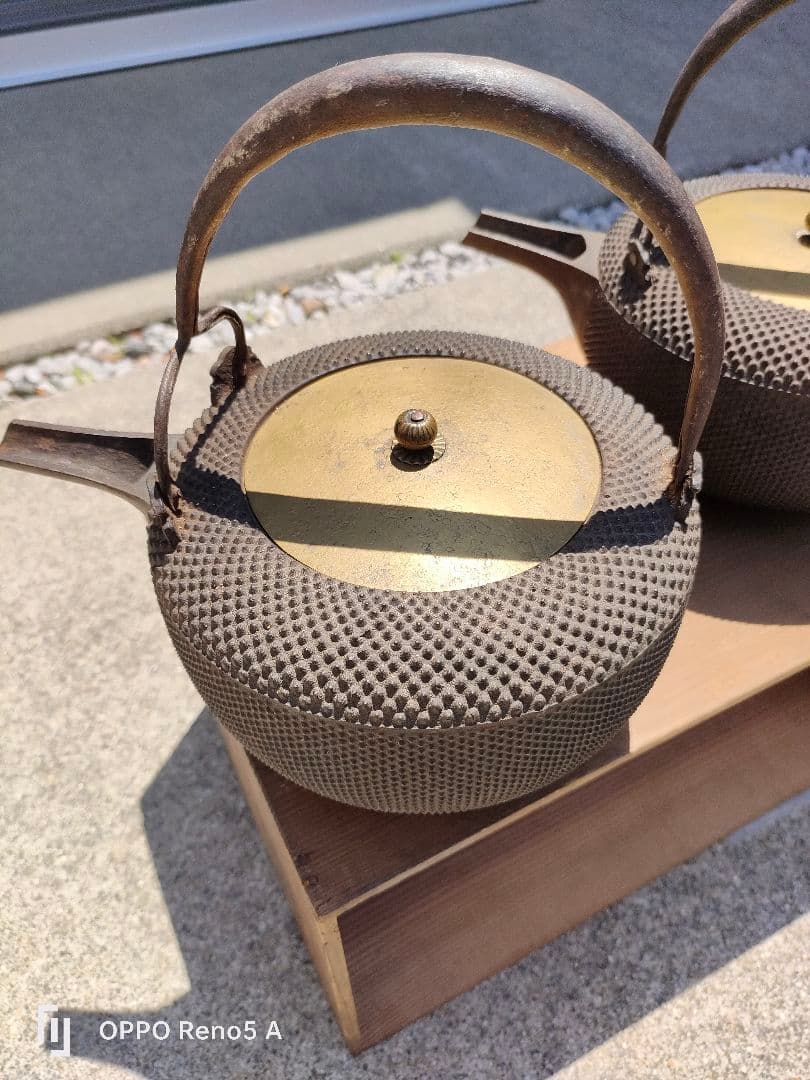 蔵出☆天保時代　 骨董品　鋳鉄　茶　一点から　天保時代　花器　アート　レトロ