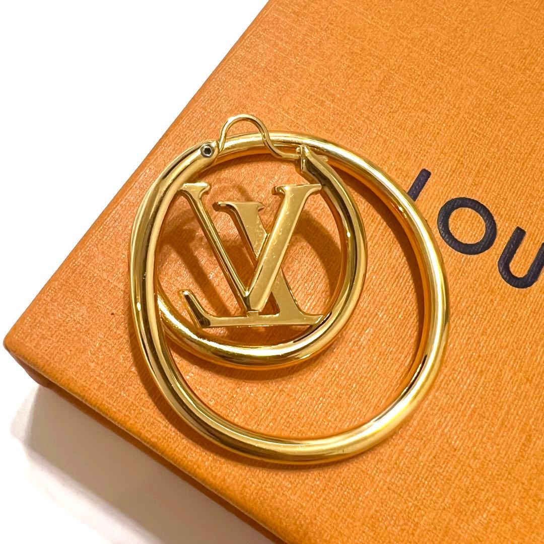 ✨美品✨　ルイ・ヴィトン　ピアス　LV スパイラル　片耳　M00764