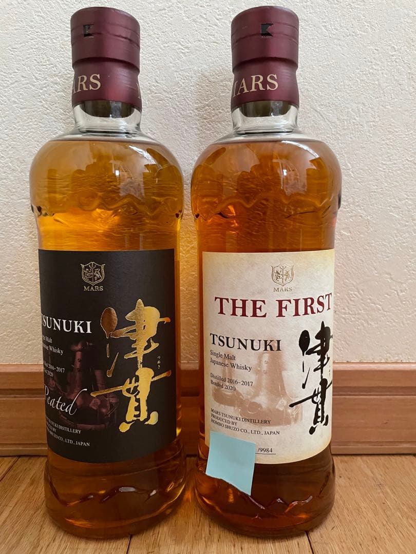 本坊酒造　マルスウイスキー 津貫　ザ・ファースト、ピーテッド　各1本
