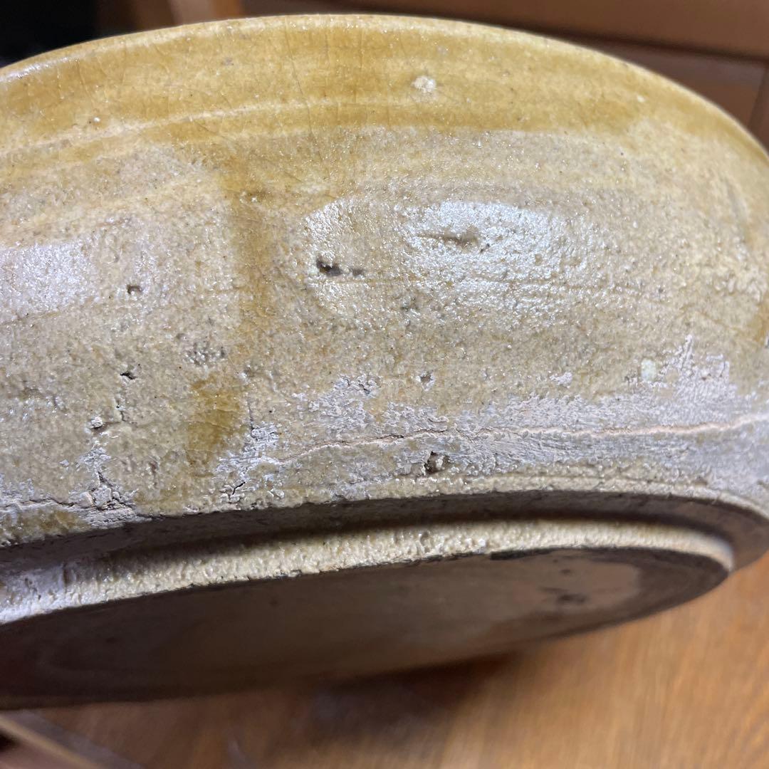 魯山人　黄瀬戸鉢　坂田甚内　ガラス皿５枚　箱なし