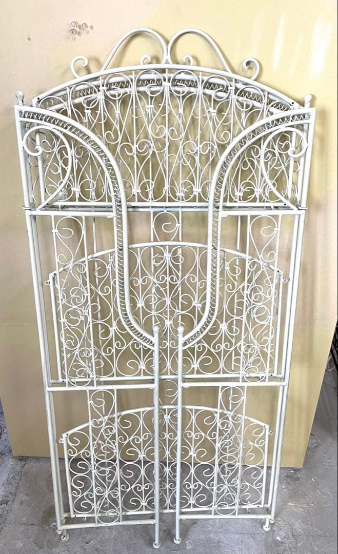 k*i様 アンティーク風 プランターラック 鉢ラック 折りたたみ アイボリー系