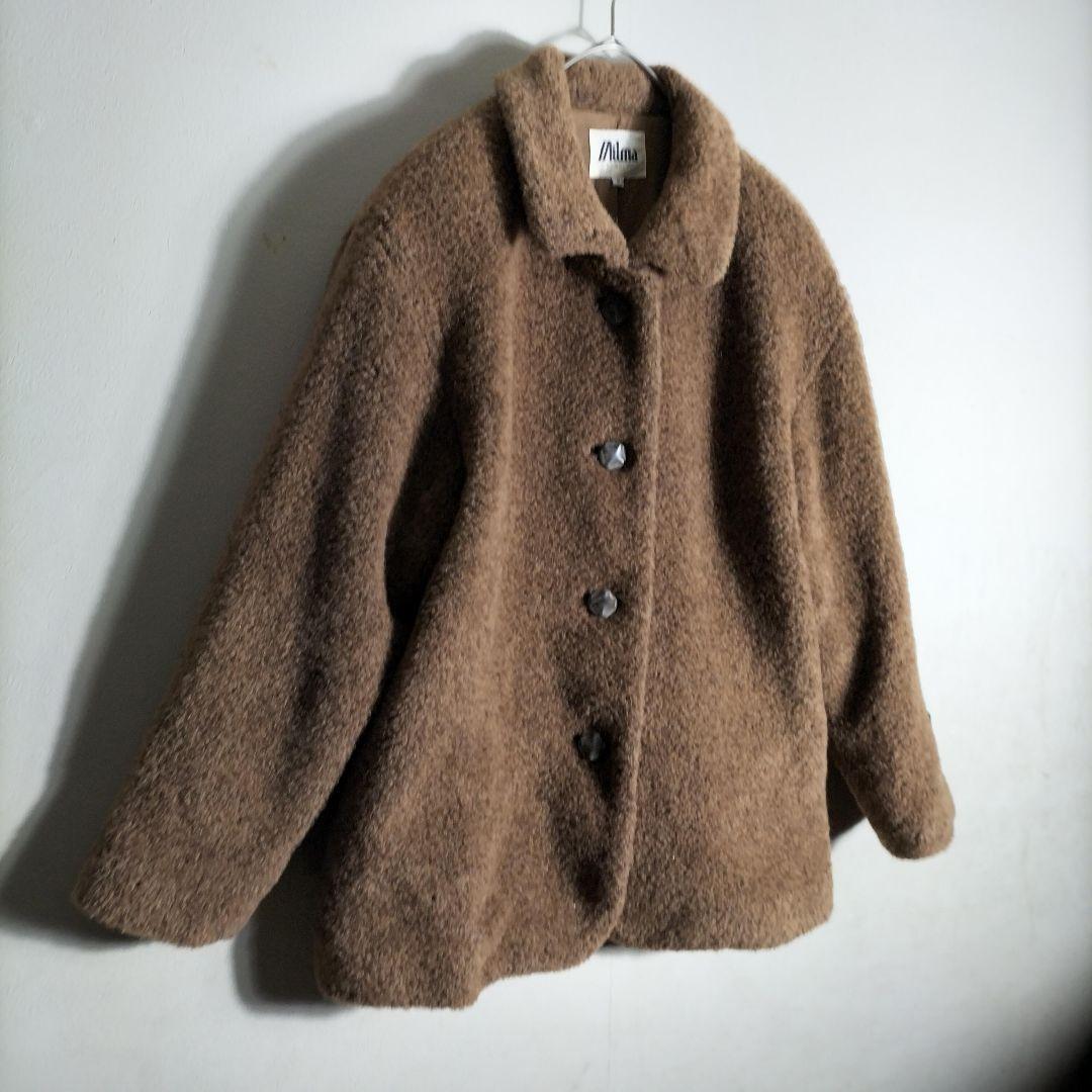 【fin.】　ピーコート　キャメル　ブラウン　ワントーン