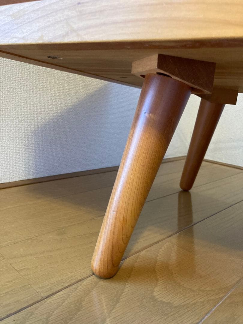 unico ECCO ガラス天板 ローテーブル