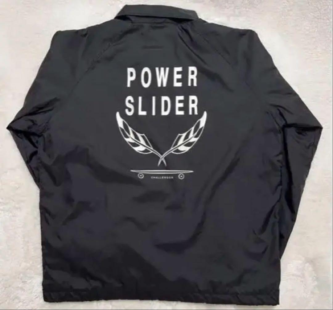 古着屋！POWER SLIDER COACH JACKET XLブラック