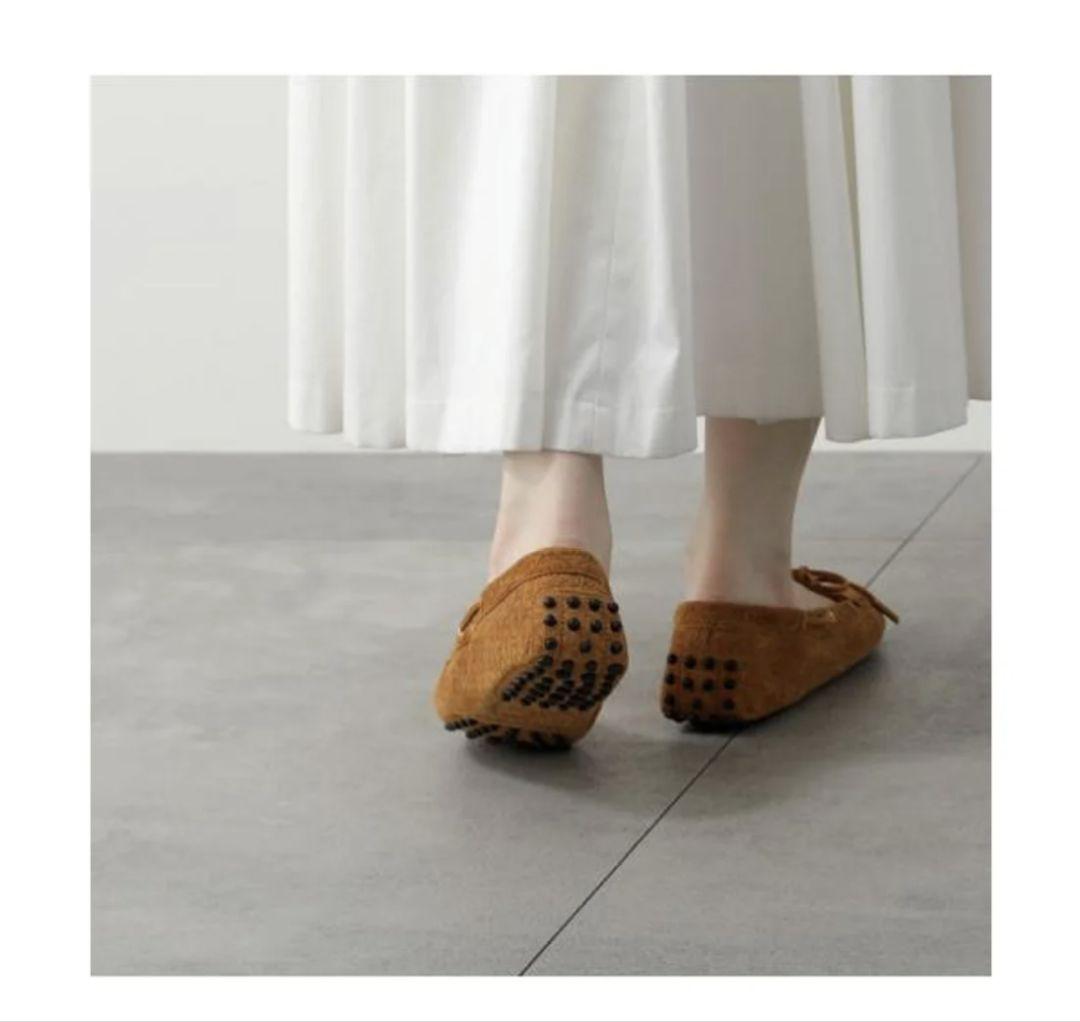 極美品 TOD'S トッズ スウェード モカシン ドライビングシューズ 38