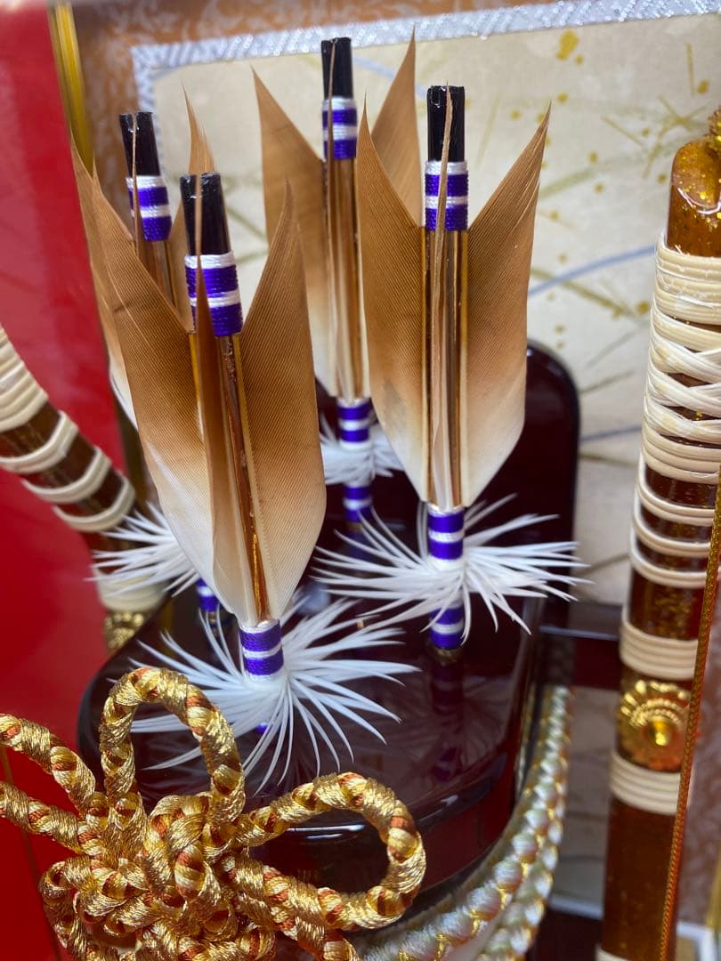 東京久月　破魔弓コンパクトガラスケース１０号・間口約２４×奥行約２３×高約３８㎝