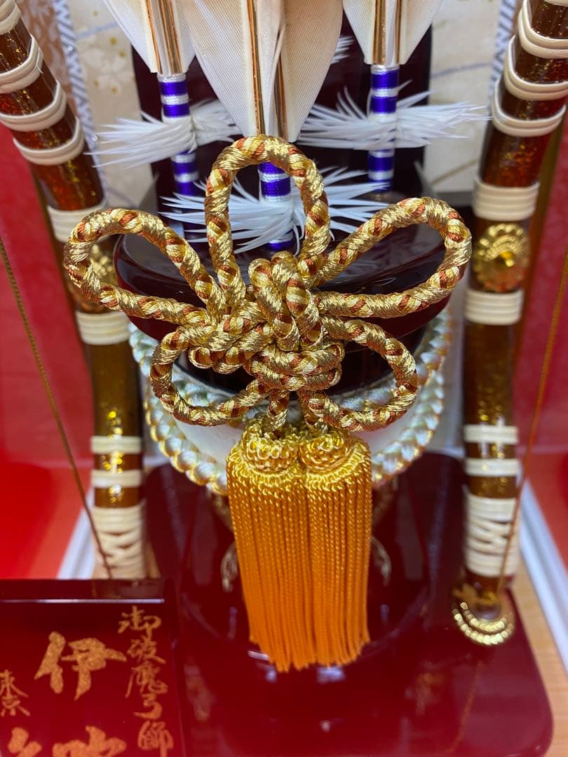 東京久月　破魔弓コンパクトガラスケース１０号・間口約２４×奥行約２３×高約３８㎝