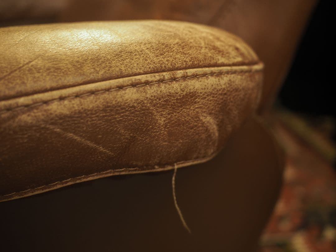 【値引中】\"France Bed\"レザーリクライニングソファ＆オットマン