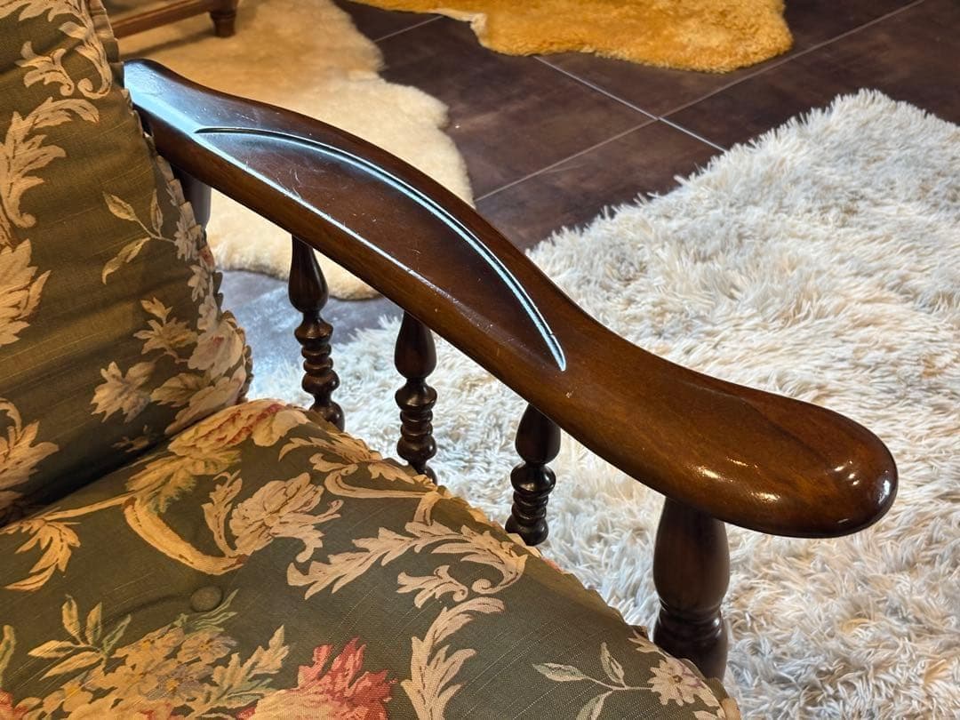 ②カリモク karimoku リクライナー　コロニアル　RC60 レトロ　GG