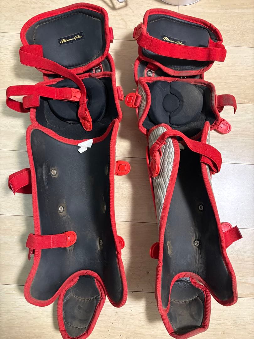 Mizuno キャッチャー防具セット レッド