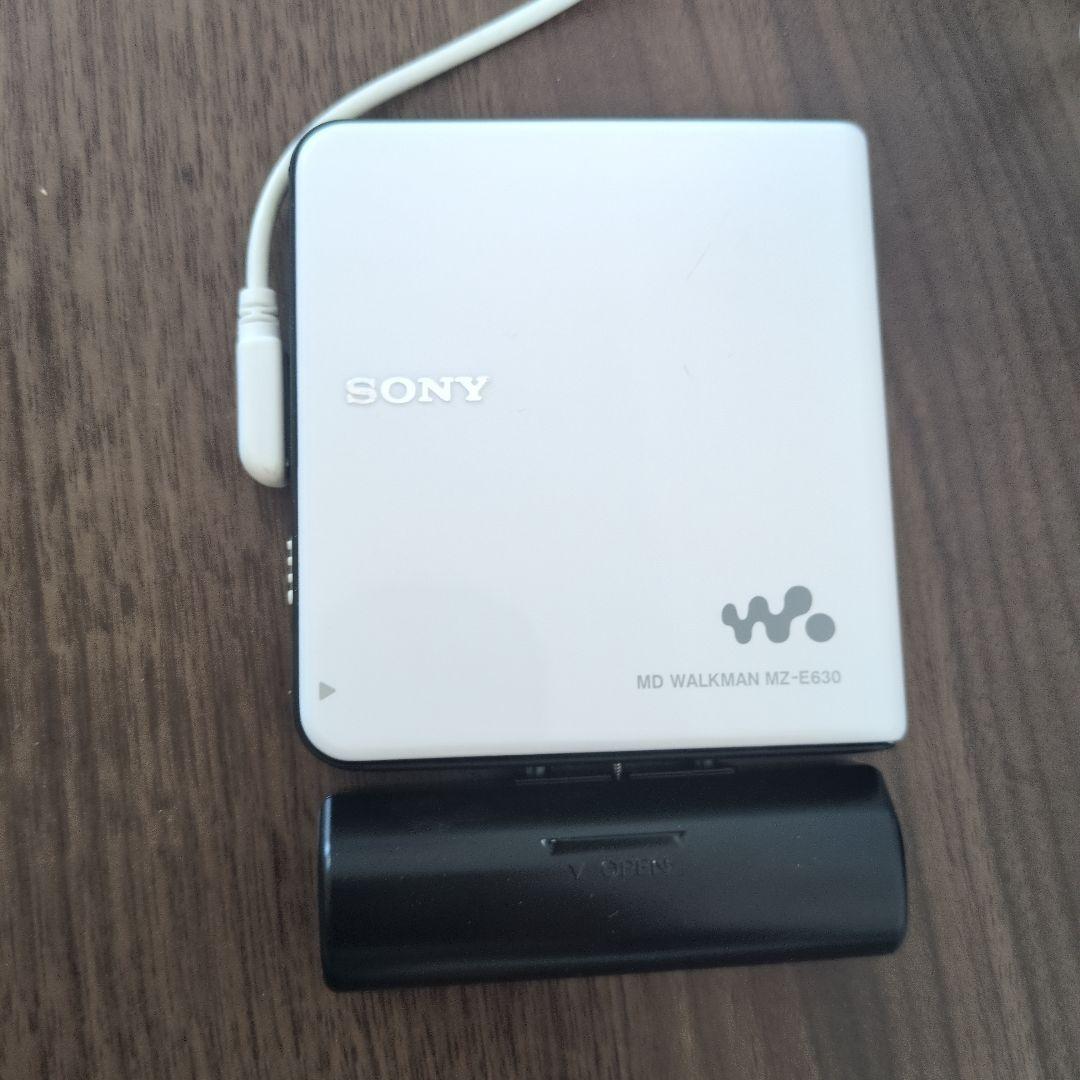 SONY　MDウォークマンMZ-E630 ホワイト　※難あり