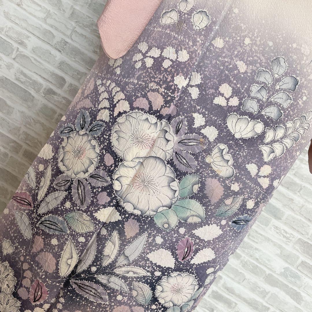 訪問着　フルセット　辻ヶ花　翠山　難あり　練習用　撮影用　着物　I7