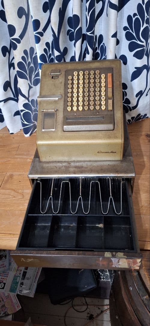 ビンテージ　レジスター　日本製 グレー　キング工業　インダストリアル