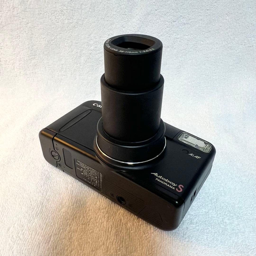 【完動品 美品】Canon Autoboy S ブラック 動作確認済 フィルム