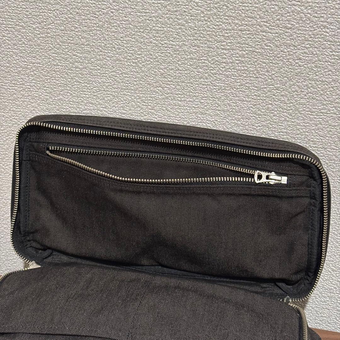 【美品】PORTERポーター スモーキー2層式ショルダーバッグ ダブルファスナー