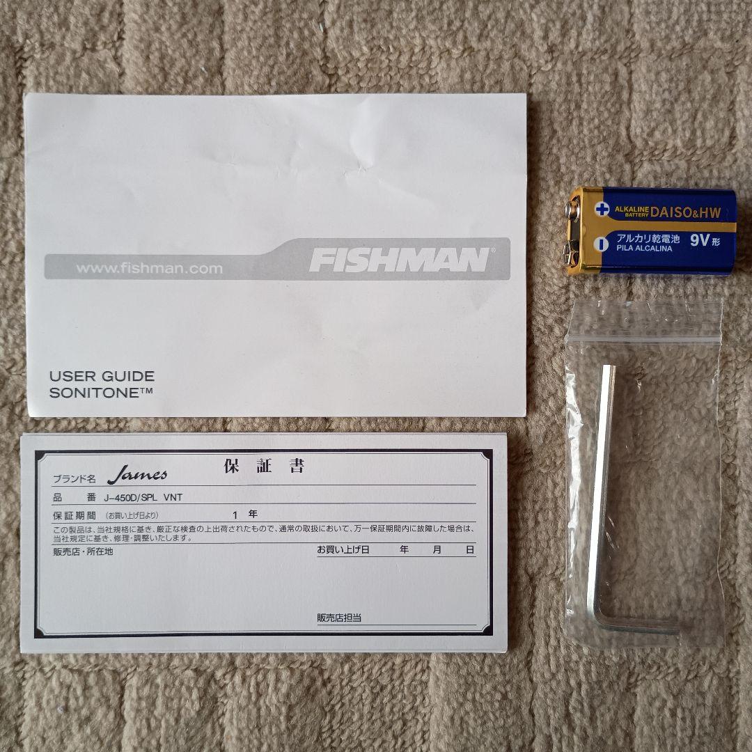 極美品エレアコ　James J-450D/SPL VNT アコースティックギター