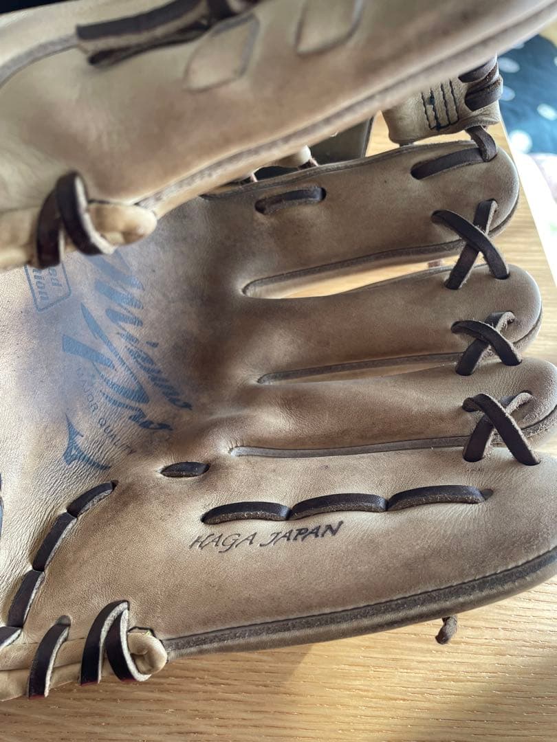 Mizuno Pro 硬式グローブ ベージュ　右投げ内野手用