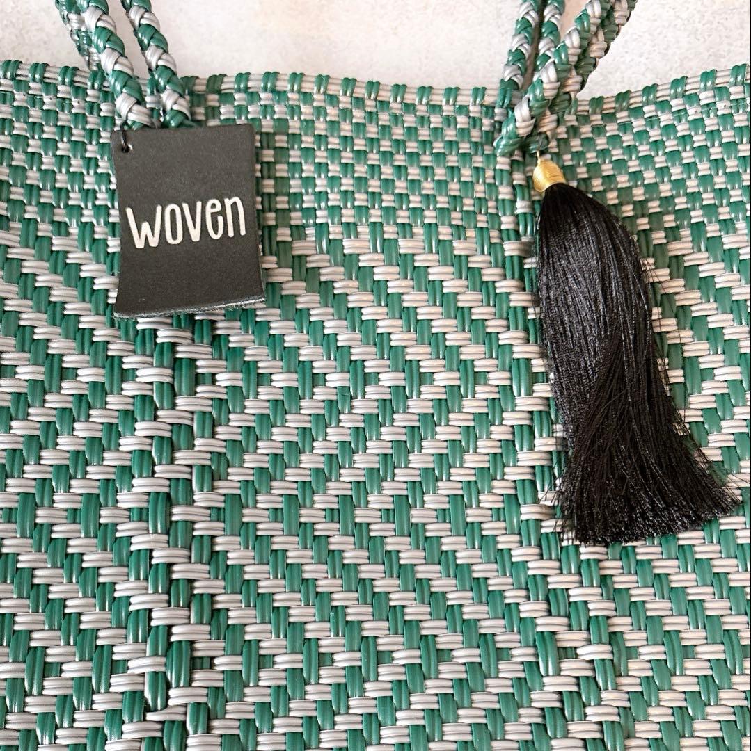 美品 WOVEN ウーヴン メルカドバッグ ミドルトート