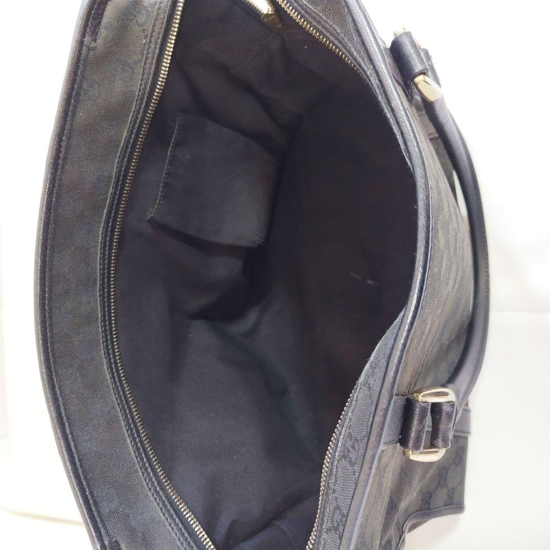 グッチ GUCCI ビジネスバッグ GGキャンバス レザー