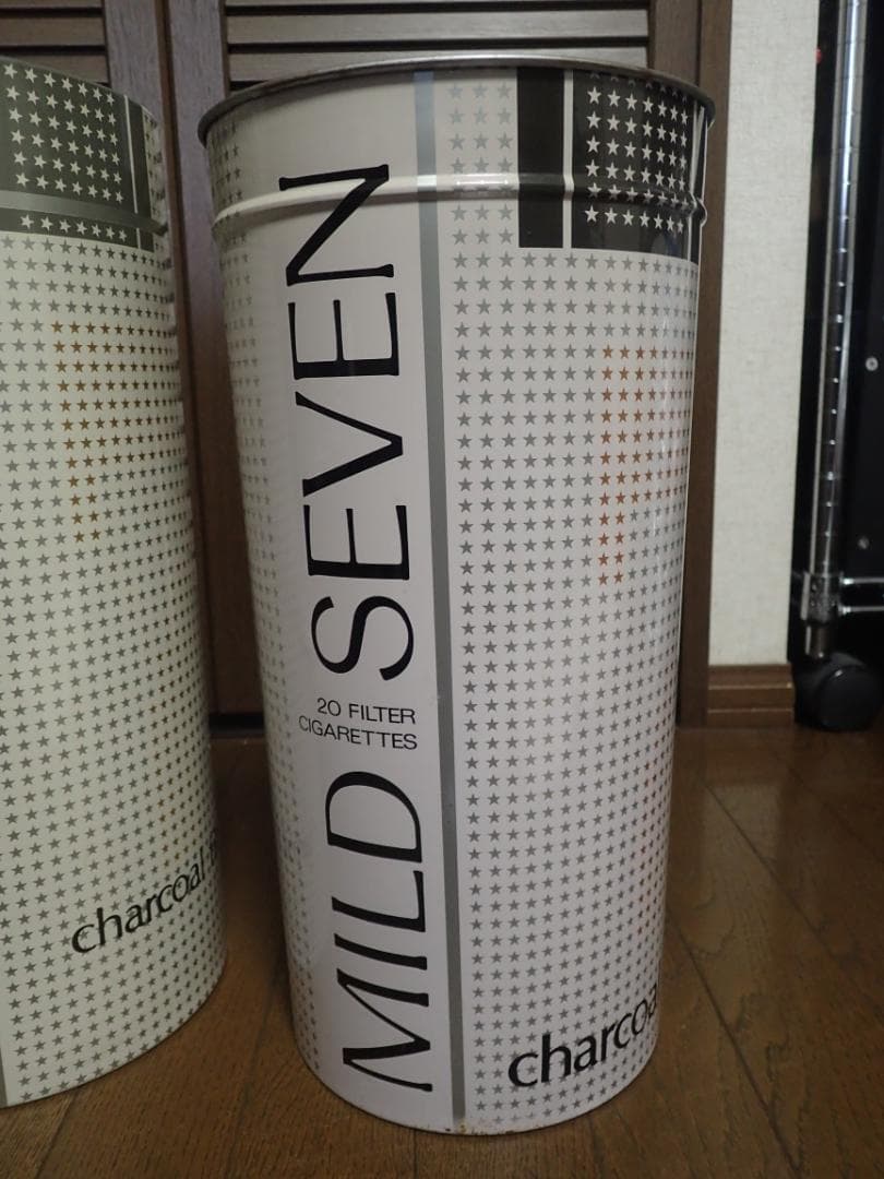 CABIN & MILD SEVEN 円筒型ごみ箱　3点まとめて　レトロ