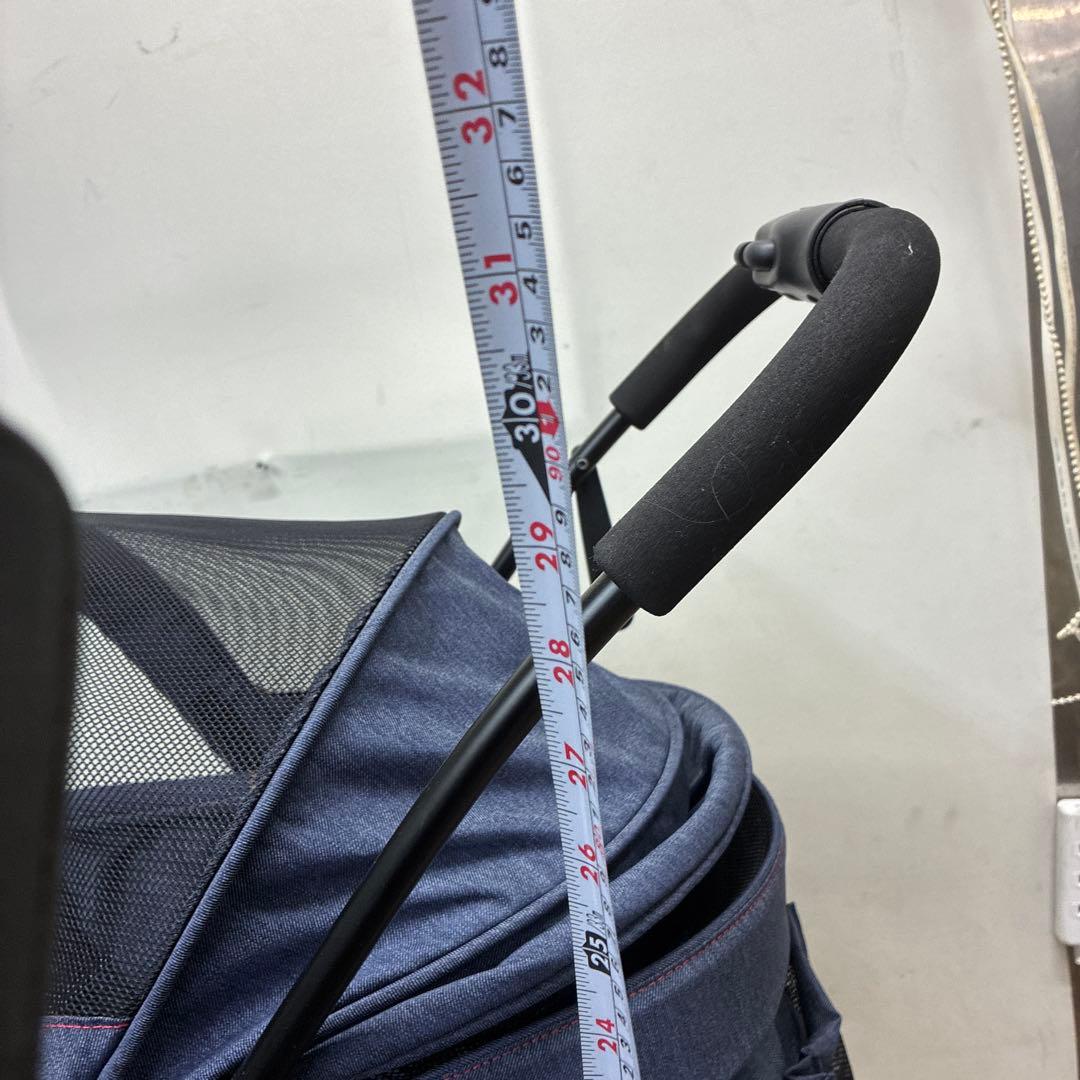 ネイビー ペットカート メッシュ窓付き