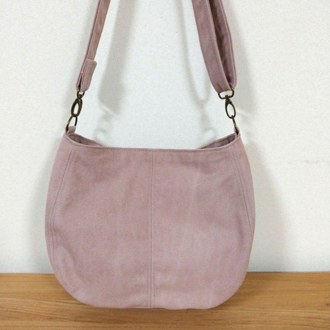 ハンドメイド、トートバック、帆布 ラウンド&ティアドロップ